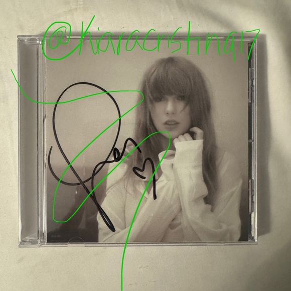 Taylor Swift Other - Taylor Swift The Tourture Poets Department Signed with HEART ❤️ Authentic TTPD